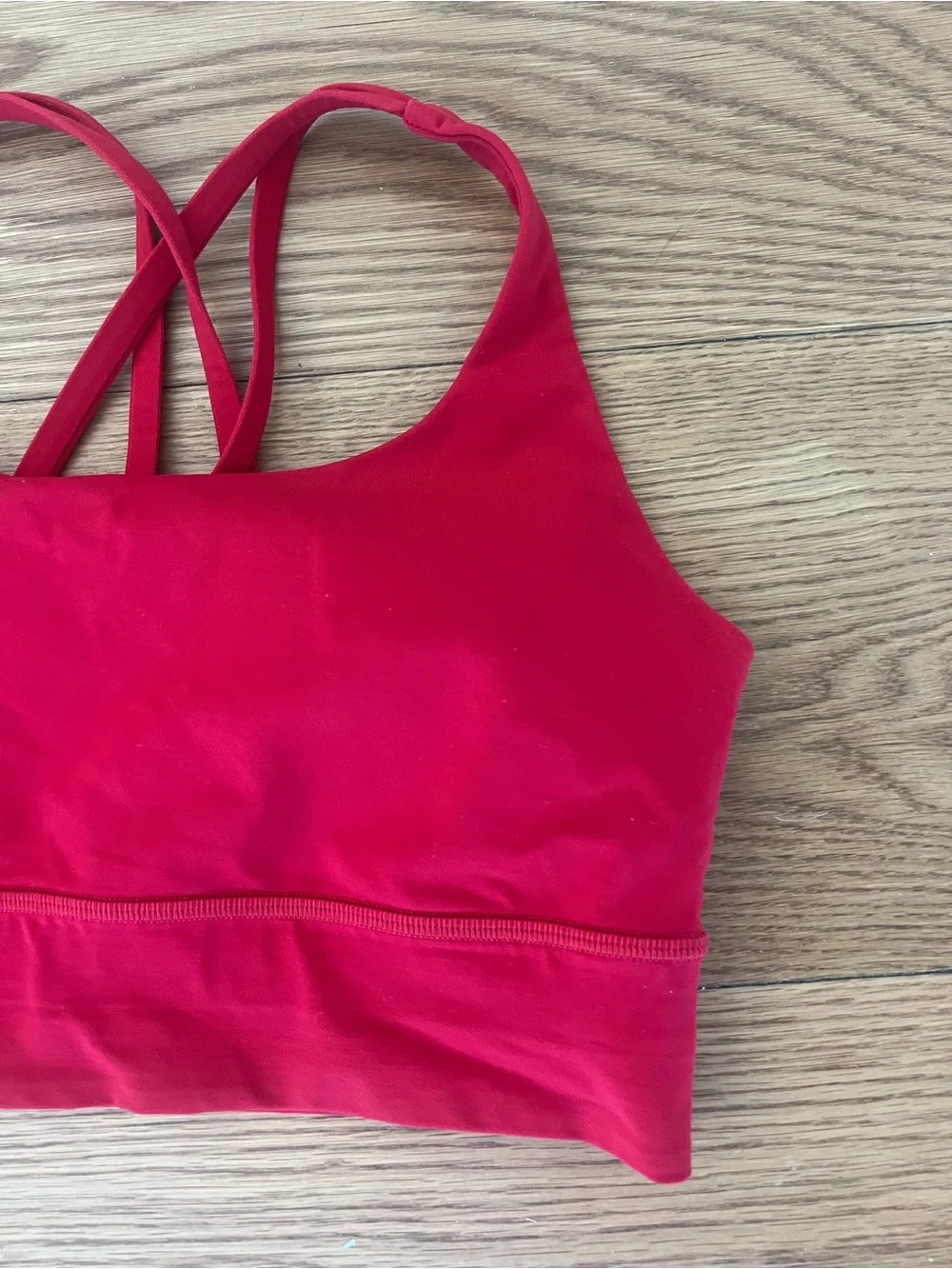 Lululemon Red Athletic Legging (Size 8) and Strappy Sports Bra (Size 6) Set - Picture 6 of 7